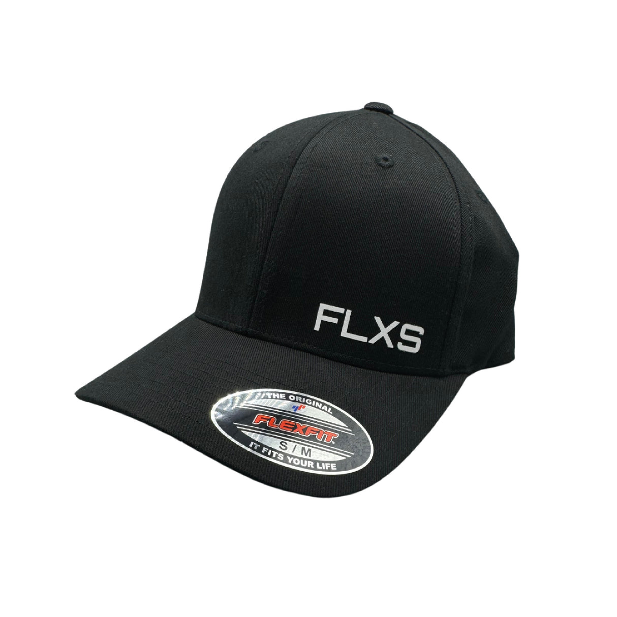 FLEXFIT CAP BLACK WITH TEXT